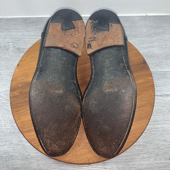 BROOKS BROTHERS Men’s 9 D SHELL CORDOVAN Full Strap Penny Loafer Shoes 06606 main image 9